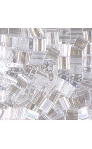 Miyuki tila 5x5mm beads - Crystal lustered TL-160